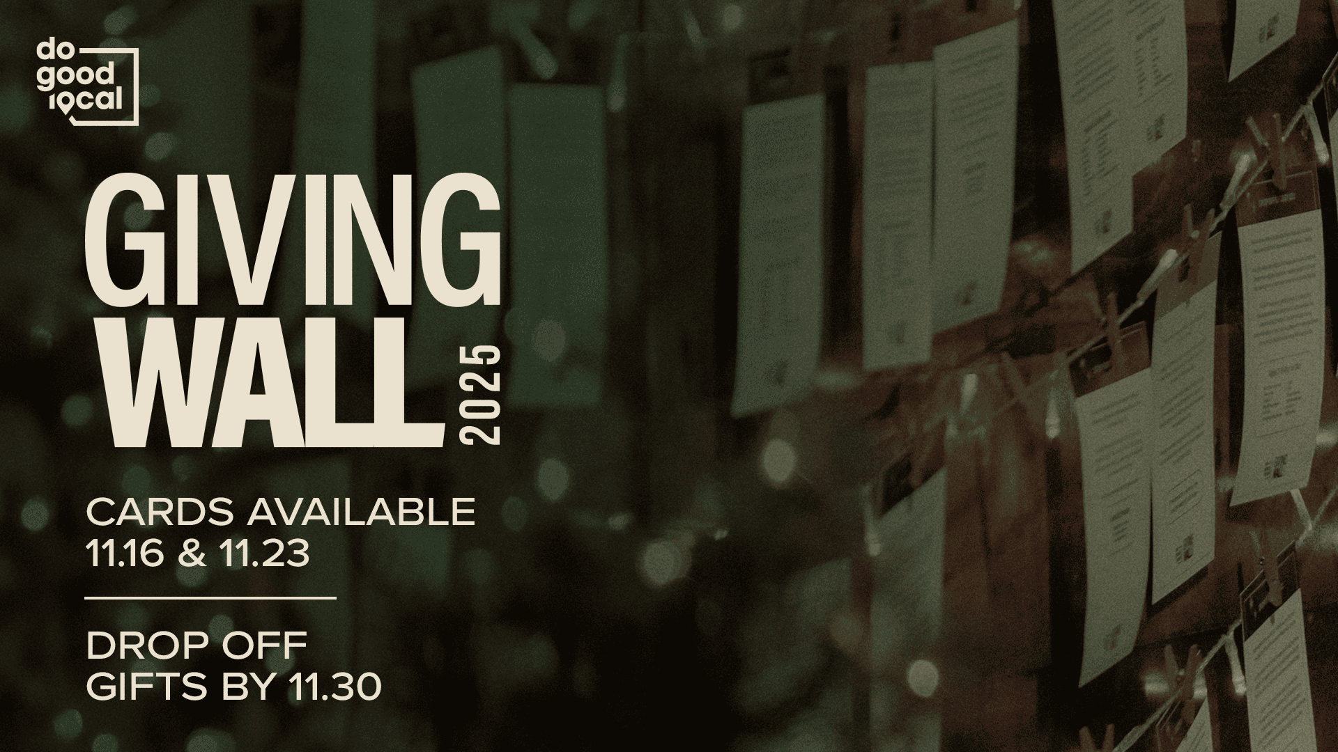 This slide promotes our 2025 Giving Wall Christmas Initiative.